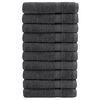 vidaXL Prosoape de saună, SOLUND 10 buc antracit 80x200 cm 600 gsm