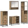 vidaXL Set de mobilier pentru baie 4 buc. Stejar Artizanal