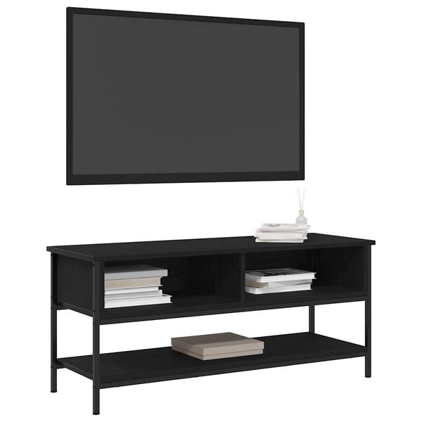 vidaXL Set comodă TV Stejar Negru 100 x 35 x 45 cm Lemn compozit