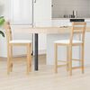 vidaXL Scaune de dining 2 pcs natural 40 x 47,5 x 99,5 cm