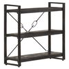 vidaXL Bibliotecă cu 3 rafturi, negru, 90x30x80 cm, lemn masiv mango