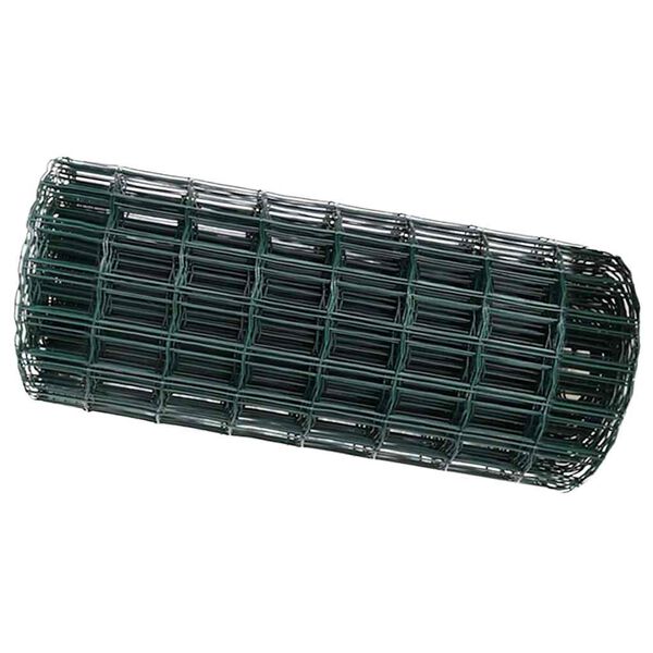 vidaXL Gard Euro Verde 0,4 x 50 m Fier acoperit cu PVC