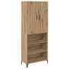 vidaXL Bufet Stejar Artizanal 69,5 x 34 x 180 cm Lemn prelucrat