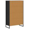 vidaXL Dulap pentru cărți Stejar Negru 68 x 30 x 108.5 cm