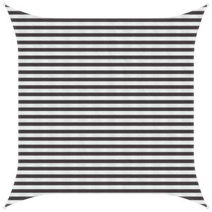 vidaXL P&acirc;nză de umbră Antracit și Alb 3,6 x 3,6 m HDPE