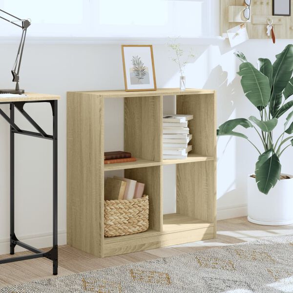 vidaXL Bibliotecă, stejar sonoma, 68,5x32x75 cm, lemn prelucrat