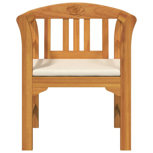 vidaXL bancă cu pernă Finisaj cu ulei natural 68,5 x 46 x 82,5 cm