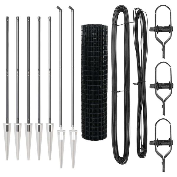 vidaXL Gard cu St&acirc;lp Gri 1,2 x 10 m Oțel și PVC