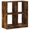 vidaXL Bibliotecă, stejar afumat, 68,5x32x75 cm, lemn prelucrat