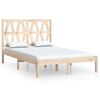 vidaXL Cadru de pat, 140x190 cm, lemn masiv de pin