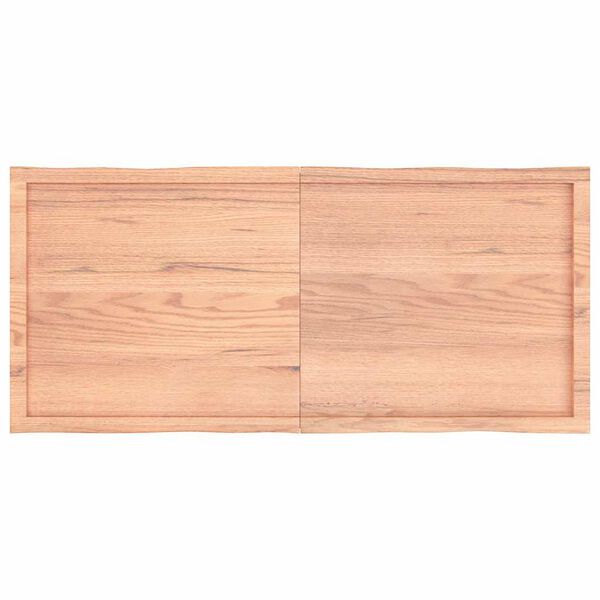 vidaXL Blat masă, 140x60x(2-6) cm, maro, lemn tratat contur organic