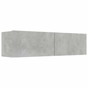 vidaXL Comodă TV, gri beton, 120 x 30 x 30 cm, lemn prelucrat