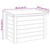 vidaXL Cutie de depozitare cu depozitare natural 80 x 44,5 x 57,5 cm