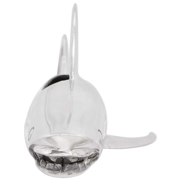 vidaXL Sculptură Argintiu 68 x 20 x 24 cm Aluminiu