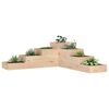 vidaXL Jardinieră de grădină cu 4 niveluri, 106x104,5x36 cm, lemn masiv de pin