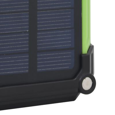 vidaXL Reflector portabil cu LED și energie solară, 7 W, alb rece