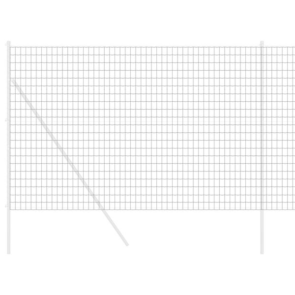 vidaXL Gard Euro Gri 1.5 x 10 m Fier acoperit cu PVC