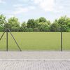 vidaXL St&acirc;lp de gard. Gri 100 x 0,8 m (16 x 16 mm plasă) Oțel și PVC
