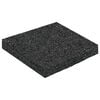 vidaXL Pat din granulate de cauciuc Negru 9 x 9 x 1 cm Cauciuc