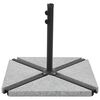 vidaXL Placă de greutate umbrelă, gri, 15 kg, granit, triunghiular
