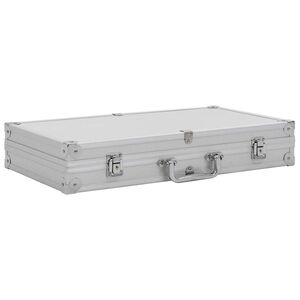 vidaXL Valiză pentru armă, argintiu, aluminiu ABS
