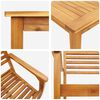 vidaXL Set de masă pentru grădină 9 pcs Maro Lemn Solid de Acacia