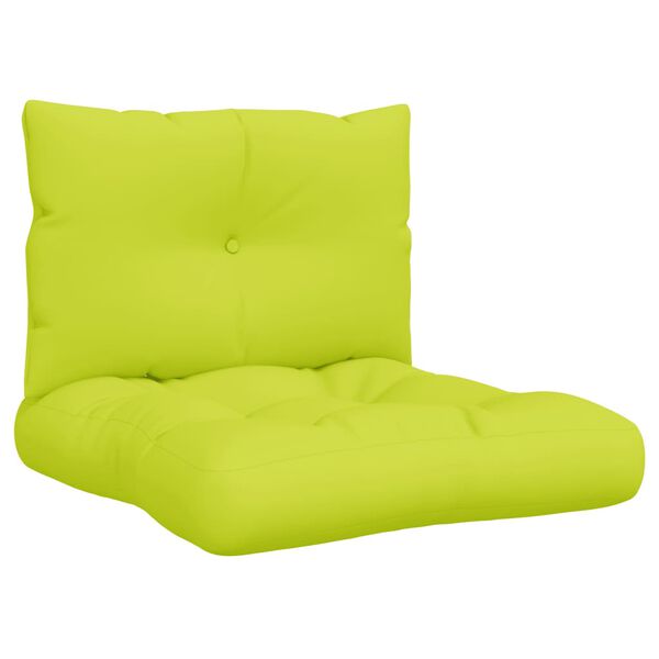 vidaXL Perne de paleți, 2 buc, verde aprins, material textil