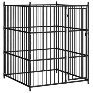 vidaXL Padoc pentru c&acirc;ini de exterior, 150 x 150 x 185 cm