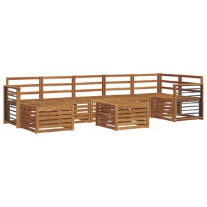 vidaXL Seturi de canapele 8 pcs natural Lemn Solid de Acacia