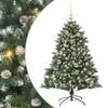 vidaXL Brad de Crăciun artificial Verde 150 cm PVC și Plastic și Oțel