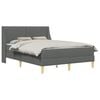 vidaXL Cadru de pat cu saltea cu headboard Poliester