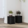 vidaXL Suport pentru plante 2 pcs Stejar Negru 15 x 15 x 20 cm