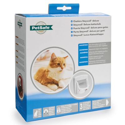 PetSafe Clapetă magnetică cu 4 căi pentru pisici Deluxe 400 alb 5005
