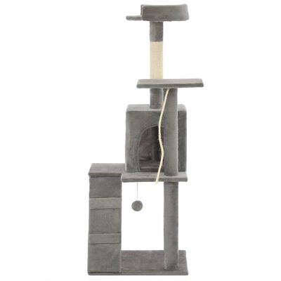 vidaXL Ansamblu pisici, stâlpi cu funie de sisal, 120 cm, gri