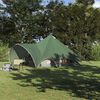 vidaXL Cort Teepee cu acoperiș Verde și gri 600 x 600 x 347 cm