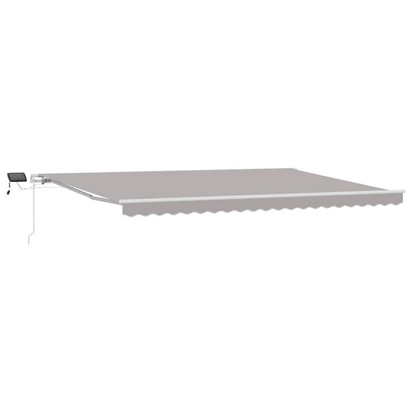 vidaXL Cortina Retractabilă Manual Gri deschis 500 &times; 300 cm