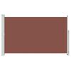 vidaXL Copertină laterală retractabilă de terasă, maro, 180x300 cm