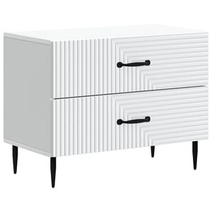 vidaXL Dulap de noapte Alb 62 x 34,5 x 47,5 cm Lemn prelucrat