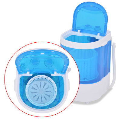 vidaXL Mașină de spălat mini, cuvă simplă, 2,6 kg