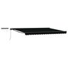 vidaXL Cort electric retractabil Negru și antracit 4 &times; 3,5 m