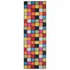 vidaXL Covor Runner LESAKA colorat 80 x 250 cm Catifea diamant