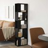 vidaXL Bibliotecă Stejar Negru 45 x 23,5 x 162,5 cm