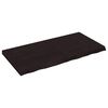 vidaXL Blat de masă maro 120x60x(2-6) cm, lemn masiv stejar tratat