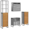 vidaXL Set de mobilier pentru baie cu sertar Gri Sonoma Lemn compozit