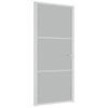 vidaXL Ușă de interior, 93x201,5 cm, alb,sticlă mată și aluminiu