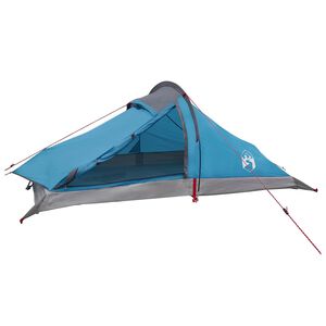 vidaXL Cort de backpacking 2 persoană albastru