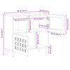 vidaXL Bufet cu depozitare natural 80 x 33 x 75 cm Lemn de mango solid