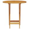 vidaXL Set Bistro Pliabil 3 pcs Maro lemn masiv de acacia