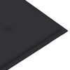 vidaXL Bancă de grădină cu pernă antracit, 120 cm, lemn masiv tec