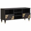 vidaXL Cabinet TV Negru 100 x 33 x 46 cm Lemn de mango solid